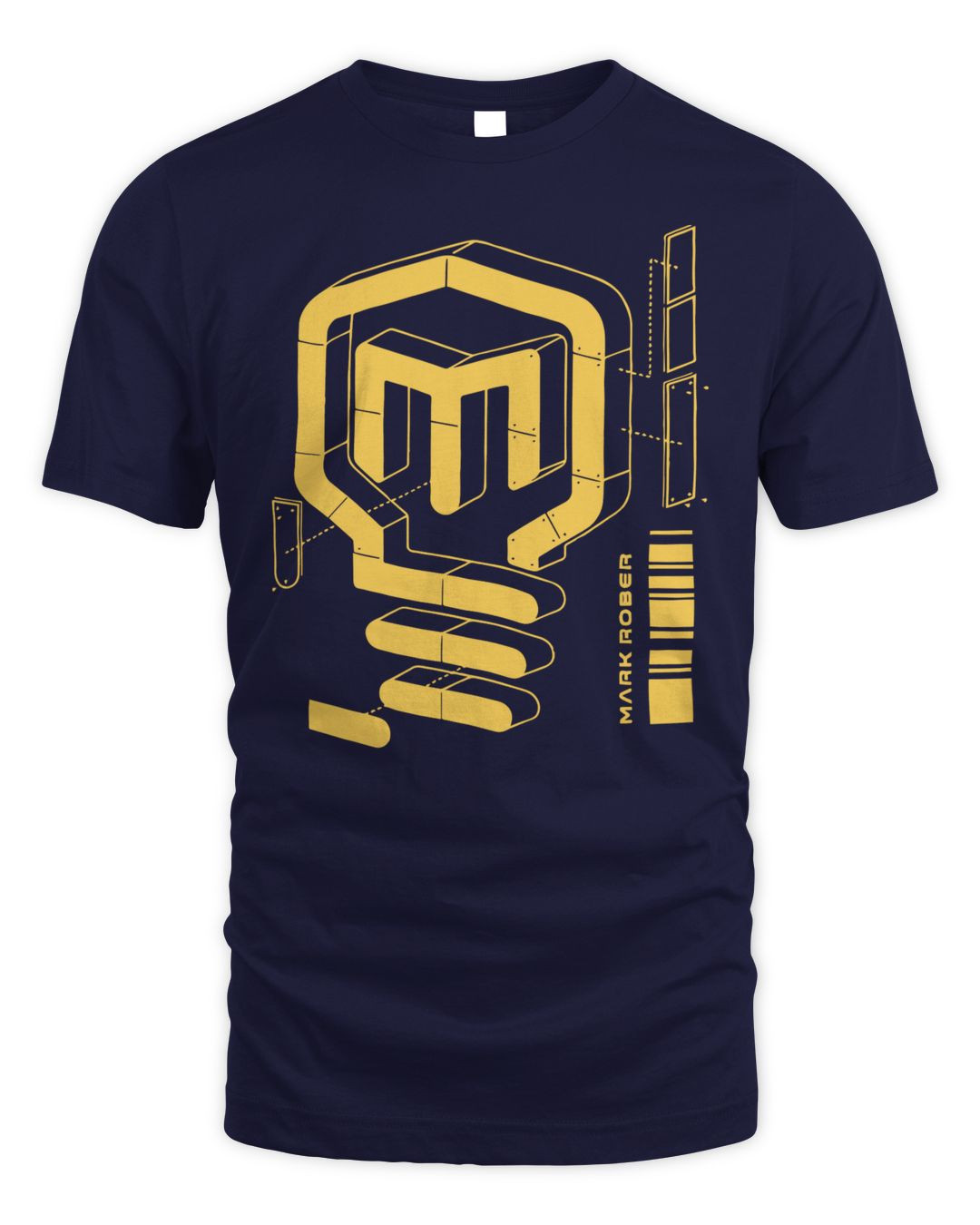 Mark Rober Merch Linear Lines Logo Shirt