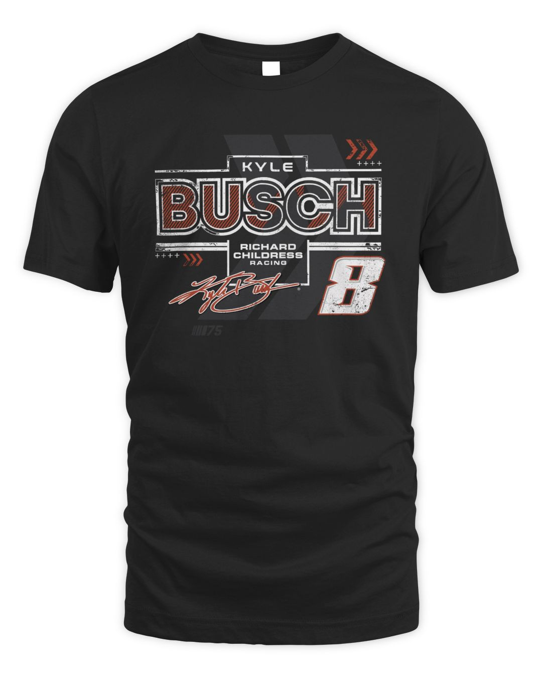 Men's Kyle Busch Richard Childress Racing Team Collection Black Kinetic Pullover Hoodie